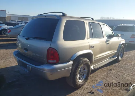 2002 Dodge Durango Slt Plus из США, поврежденный, VIN 1B4HR58N12F202204